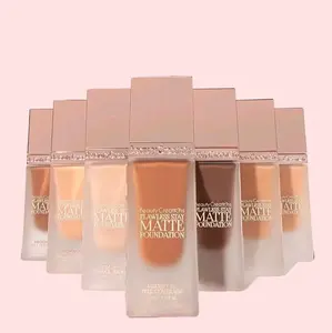 Flawless Stay Matte Foundation - Oil Free and infused with Niacinamide., Smooth Makeup Lightweight Coverage Medium to Full Coverage  Cosmetic Effortless Complexion Sculpting