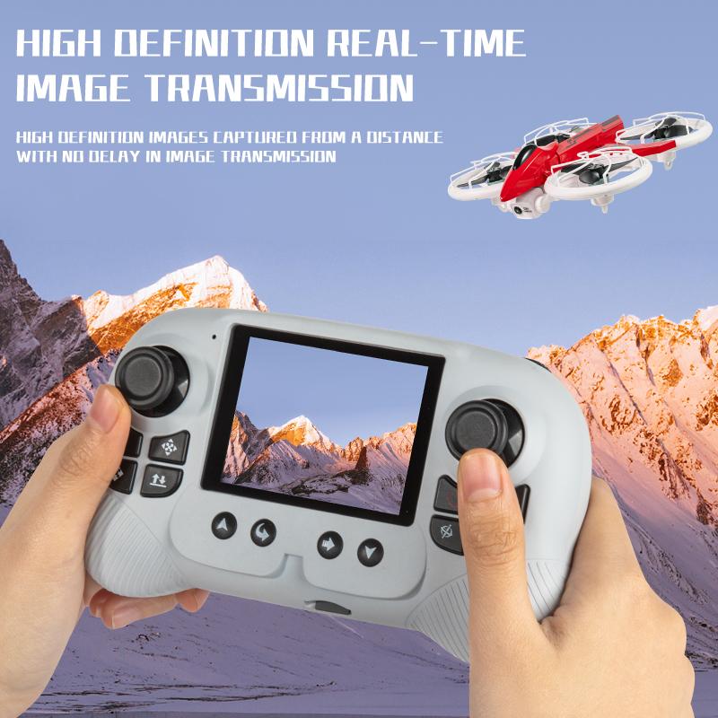 Beginner RC Drone with LED Light Stunt, Crash-Resistant Quadcopter Toy, Durable Remote Control Airplane, Great for Outdoor Play and Gifting