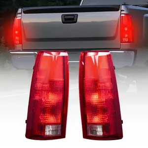 fathersdaygift VEVOR Tail Light Assembly Compatible with 1988-1999 Chevy/GMC C/K 1500 2500 3500, 1992-1999 Chevy/GMC Suburban 1500/2500, 2PCS Left Right Side Taillight Rear Brake Lamps with Halogen Bulbs