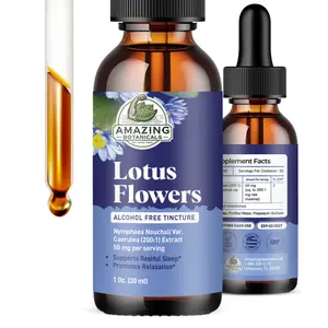 Blue Lotus 200X Extract Tincture 50mg – Nymphaea Caerulea Alcohol-Free Liquid Drops – Relaxation Support