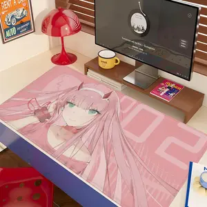 Darling in the FranXX Zero Two Mouse Pad 90x40CM non-slip Gaming Mousepad Gamer E-Sports Mouse Mat Game Mechanical Keyboard XXL Desk Mat