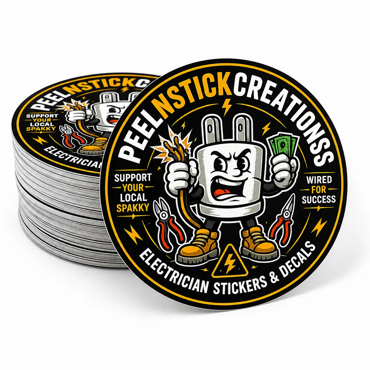 Custom Round Stickers with Your Logo or Design – Water-Resistant Vinyl