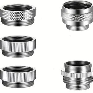 Faucet Adapter Set, Versatile Male & Female Connectors for Garden Hose Metal and Water Filter, Durable Stainless Steel, Easy Install Sink Hose Attachment