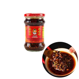 LAOGANMA Spicy Crispy Chili Oil 210g - Authentic Chinese Brand with Crispy Garlic & Chili Flakes for Noodles Rice & Stir-Fries