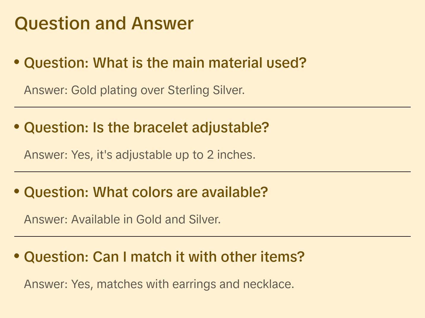 Amelia Chain Bracelet