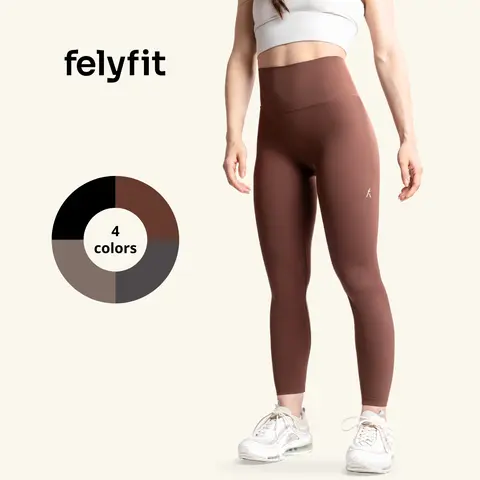 True Leggings - LL001/B - Felyfit Second Skin Effect Leggings. High-Waisted, Elegant Comfort. Your Premium Workout Essential.