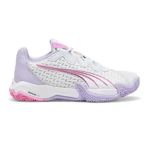 PUMA Womens Nova Elite Racquet Sports Pickleball, Tennis Sneakers Shoes - Grey