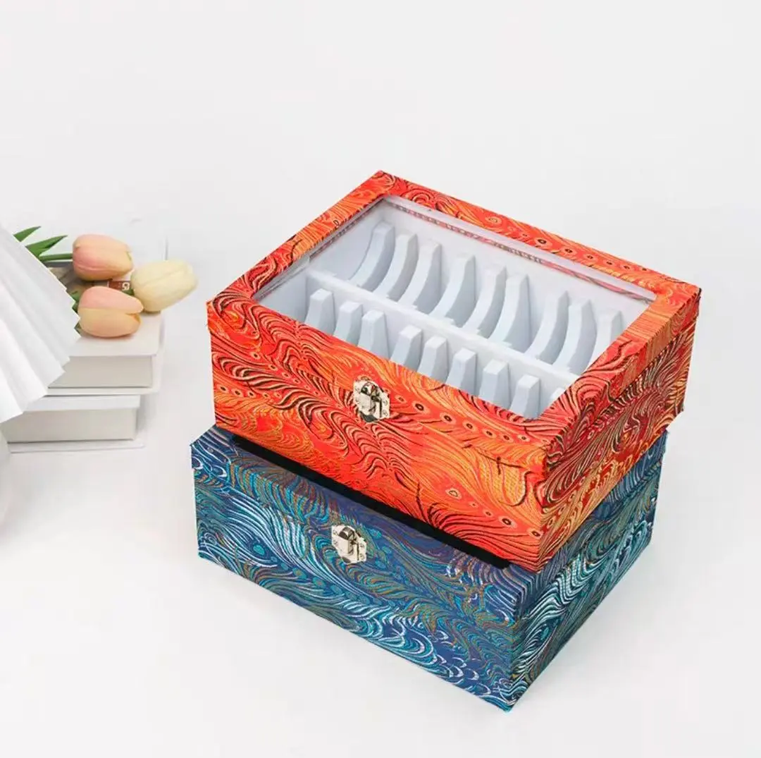 22-Slot Bangle Storage & Display Box with Clear Lid