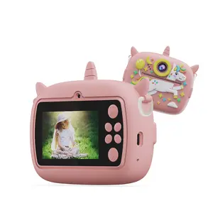 Kids Instant Print Camera, Photo & Video Recording, Calculator, Music Player, Clock, Stopwatch, Piano, Recorder, Game Console, Perfect Gift
