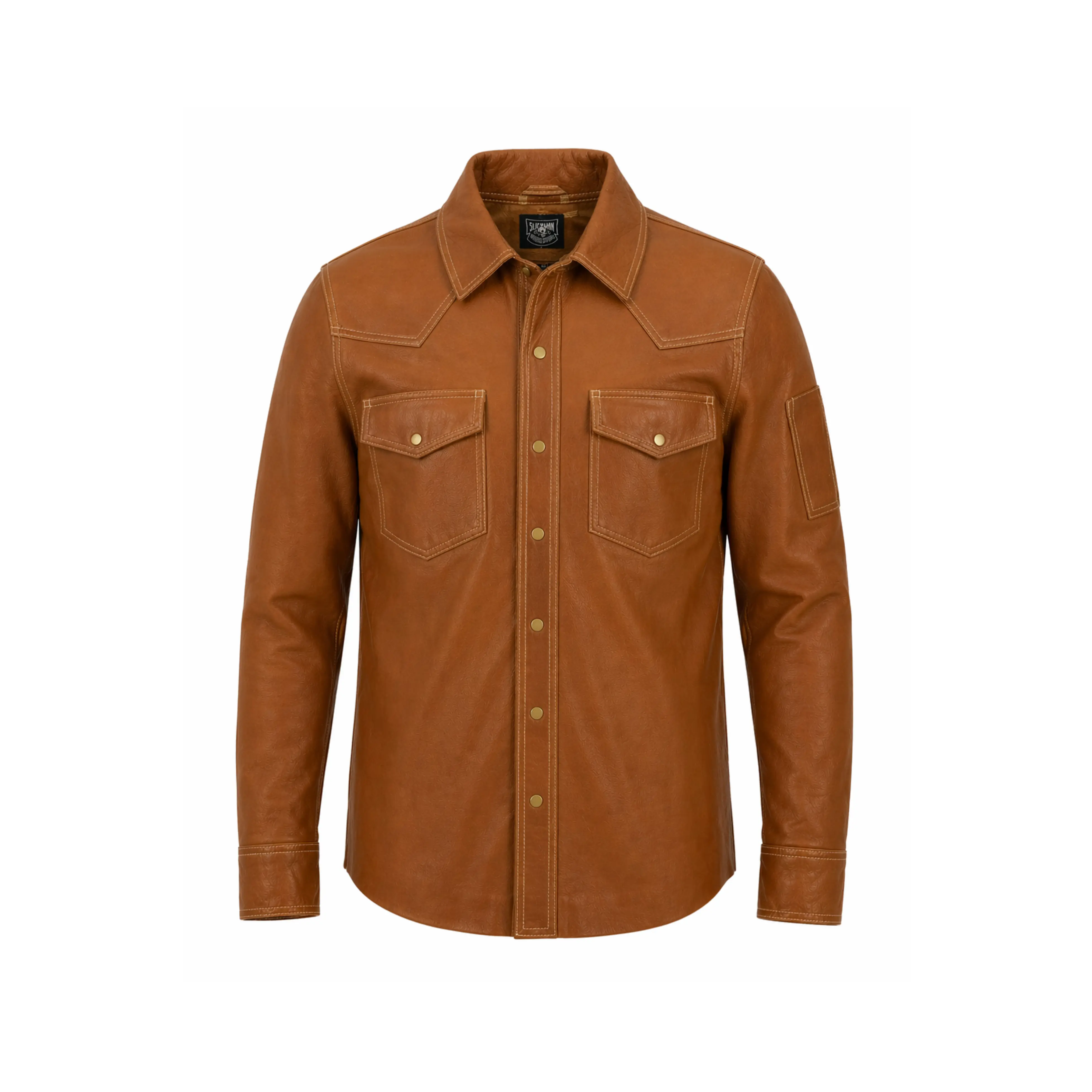 Brown Leather Welding Jacket