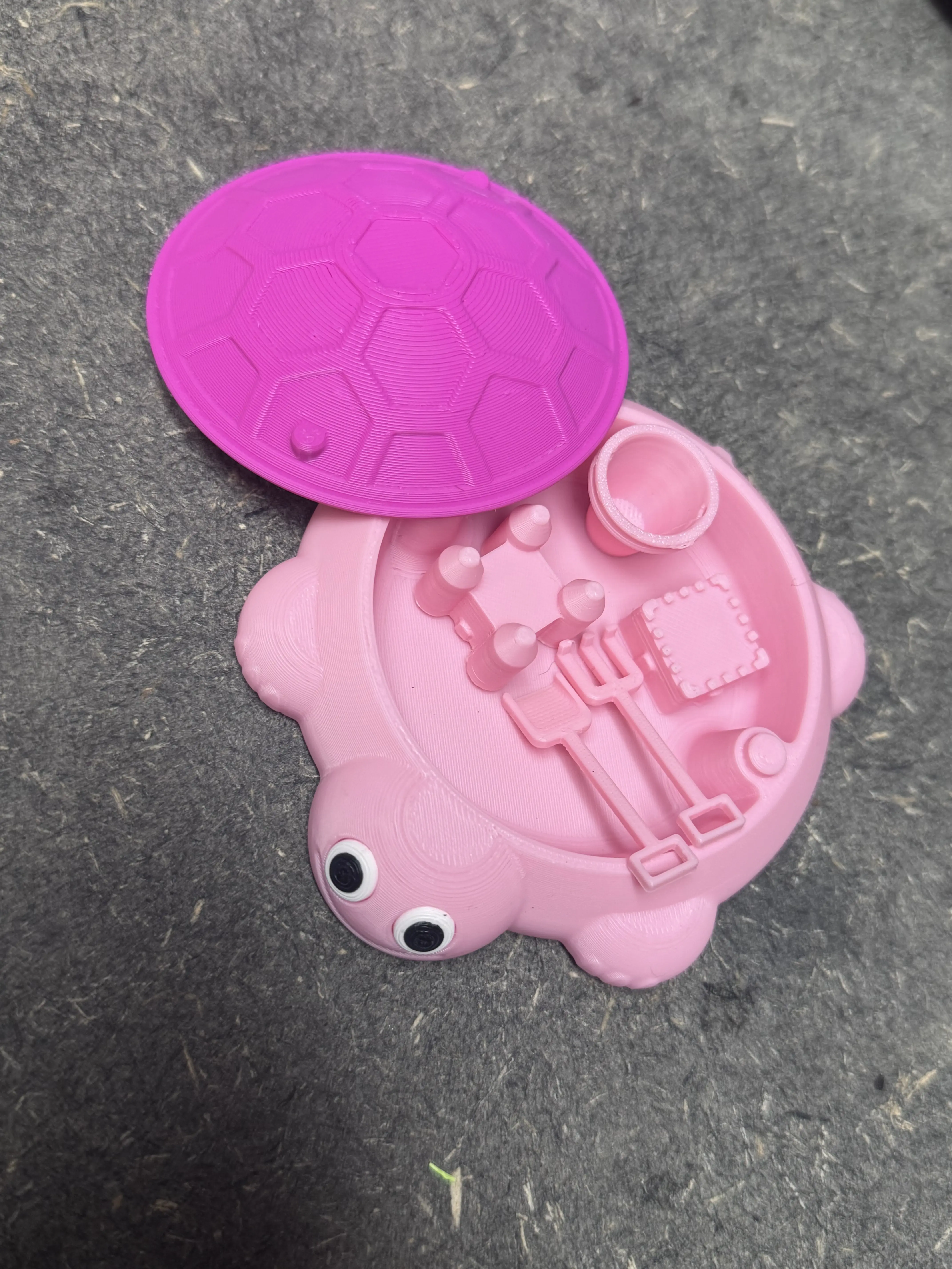 Miniature Sandbox with Sandtoys