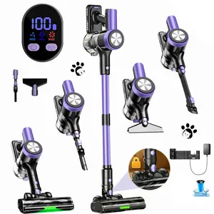 VICEASE Vacuum Cleaner, 500W 46KPa, 55mins Runtime, Self-Standing, Wall Mount Charging, Stick Vacuum Cleaner for Hard Floor/Carpet/Pet Hair/Car