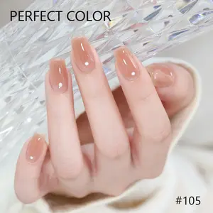 PERFECT COLOR 12ml Builder Gel for Nails,4 in 1 Rubber Base Gel Polish for Long-Lasting, Gel Base Coat for Self-Leveling Nail Strengthener & Thickener, Clear Soak Off UV LED Gel for Weak Damaged Nails, DIY Salon Manicure