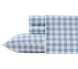 Eddie Bauer Arrowhead Blue Cotton Flannel TwinSheet Set