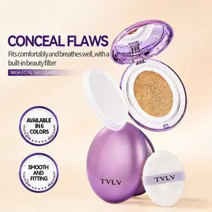 Face Fit Filter Cushion Concealer Long-Lasting Matte Lightweight Breathable Non-Clogging, Self-Healing Smooth Skin, Portable Reusable Makeup