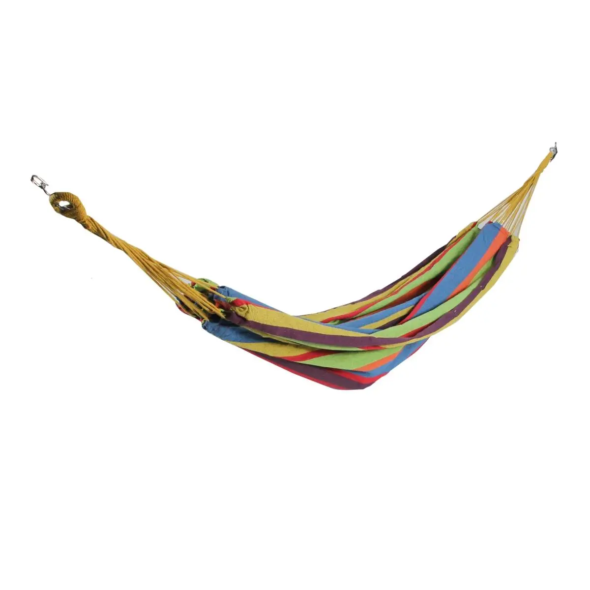 212 MAIN 2-Person Brazilian Hammock in Vibrant Stripe, Woven Poly-Cotton Fabric, Portable for Camping, 400 lbs Capacity, Hammock Camping, Two Person Hammock