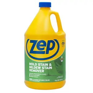 ZEP 1 Gal. Mold Stain and Mildew Stain Remover, Bleach Cleaner for Bathroom Tiles, Grout, and Tubs, Quickly Dissolves and Whitens Stains, Professional Strength Formula, Ready to Use Spray and Wipe Cleaner.