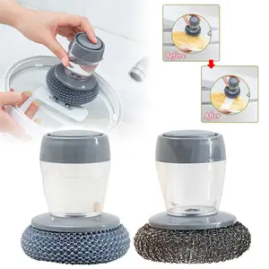 2-in-1 Soap Dispenser Scrub Brush - Effortless Cleaning Solution