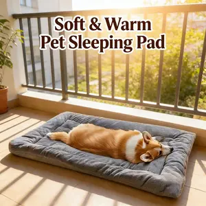 Extra Large Dog Bed Mat, Thick Pet Pad for Large Dogs, Soft Non-Slip Surface, Waterproof Polyester Bottom, Suitable for Golden Retriever