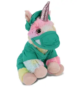 PLUSH DOCTOR - SUPER-SOFT PLUSH - RAINBOW UNICORN 9"