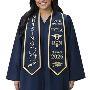 Custom RN Nursing Graduation Stole 2026, Printed Nurse Sash with Custom Name, Personalized Graduation Gift for Nurse