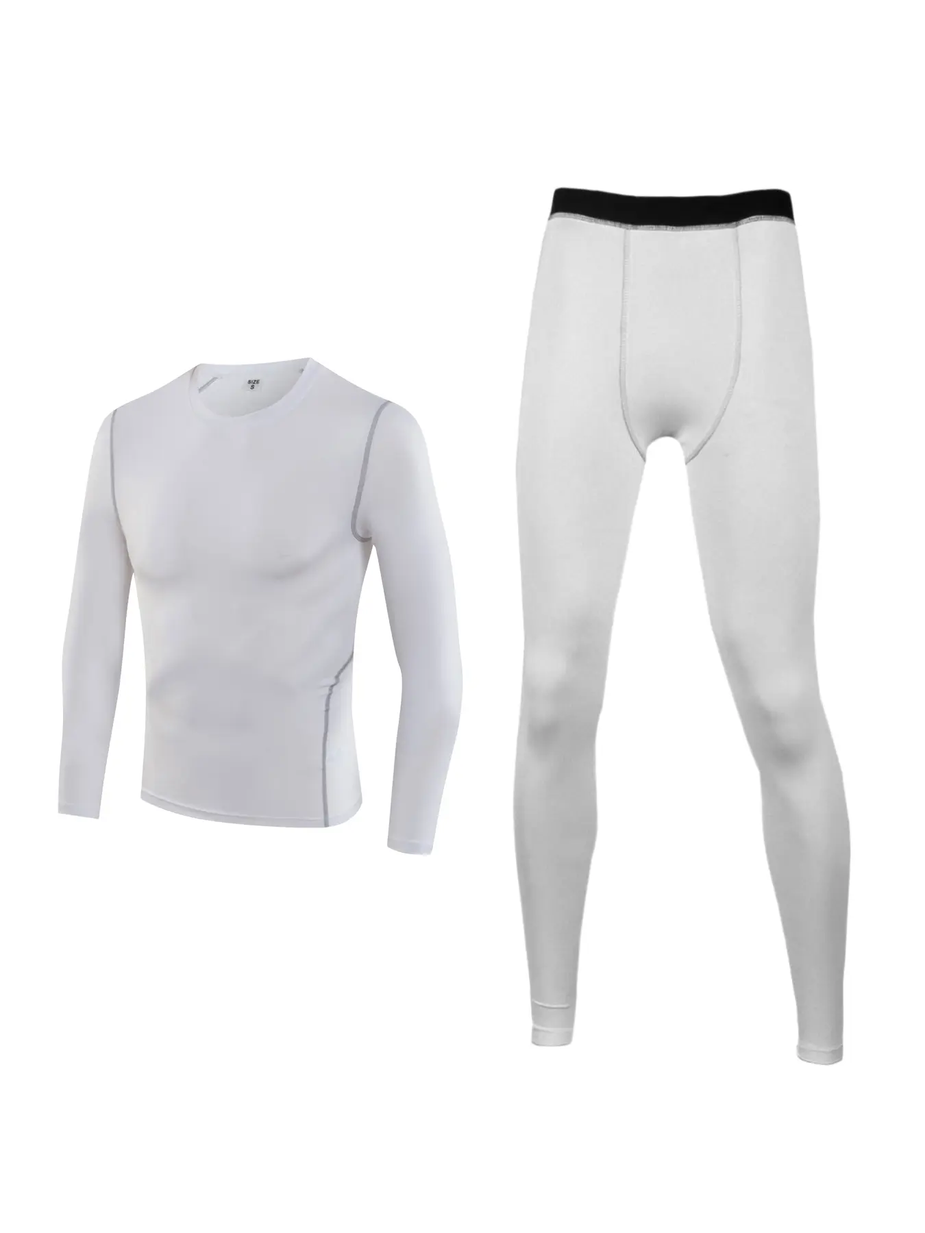 Boys' Warm Underwear Set, Teen Soccer Tight Fit Top & Bottom, Kids Winter Sports Gear, Casual Style, Sporty Design, Sports Clothing Set, Athletic Set, Spring & Fall, Sport Specific Clothing