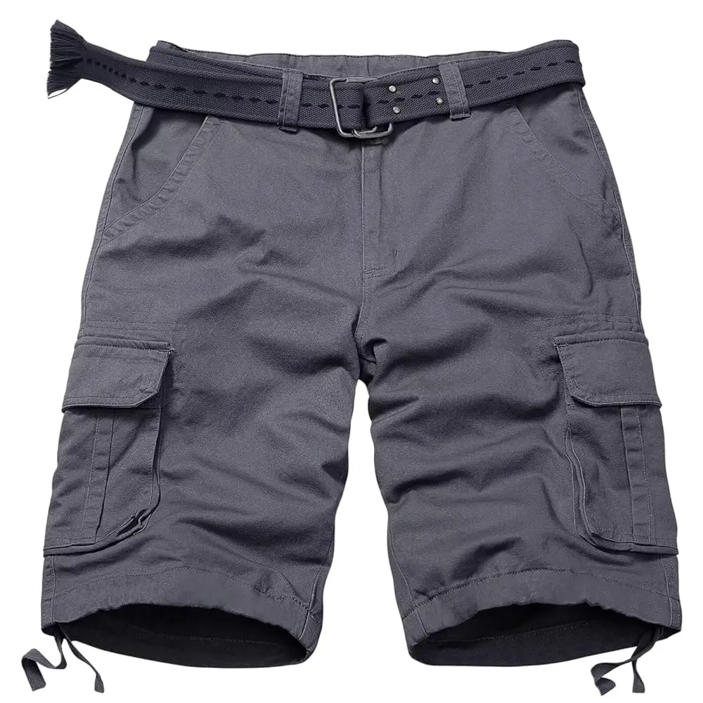 TRGPSG Mens Cargo Shorts Relaxed Fit Camo Casual Shorts Multi-Pocket Work Shorts with Pockets 11" Inseam(No Belt)