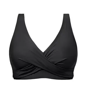 Yonique Women Underwire Bikini Top - Push Up Bathing Suit Top Large Bust Swim Top Swimsuit Top