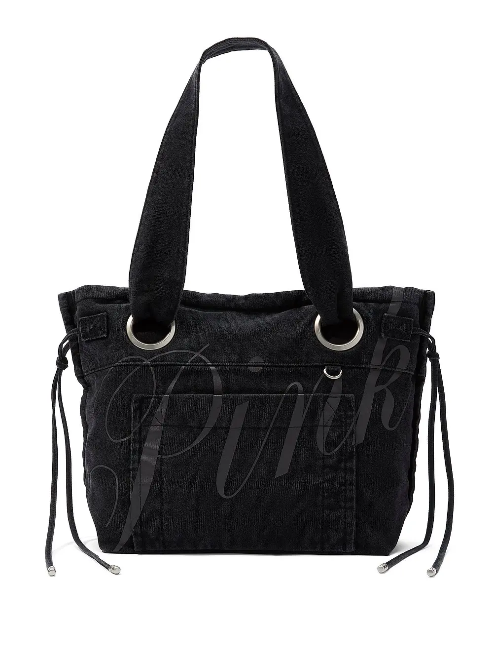 PINK Canvas Flat-Bottom Tote Bag PINK Canvas Flat-Bottom Tote Bag