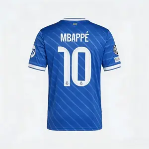 2526 Away Home Short Long sleeved jersey No. 10 Mbappé soccer Jersey