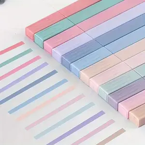 12/24pcs Pastel Morandi Square Highlighter Markers Aesthetic Chisel Tip No Bleed & No Smear Versatile Use Aesthetic Design for Highlighting Journaling School Office Supplies