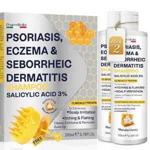 Psoriasis Shampoo for Dry & Itchy Scalp - Psoriasis Scalp Treatment for Eczema Relief, Seborrheic Dermatitis, Ringworm & Folliculitis - Itchy Scalp Shampoo for Flakes & Acne with Manuka Honey