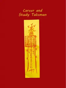 Traditional Handmade Rubbing Art Amulets - Taoist Priest-Crafted, Academic Support, Home Protection, DIY Scrapbooking & Stamping Decoration Ornament