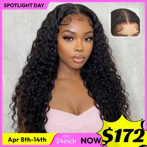 【Bye Bye Slip】 UNice Water Wave Wig with Free Baby Hair Pre-Cut 7x5 HD Lace Closure Human Hair Wigs with Drawstring Ready To Wear Invisible Knots Wig for Beginners Friendly All Day Secure #SpotlightDay#Summervibes