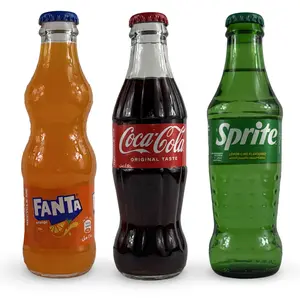Imported Middle Eastern Sodas, 3 Glass Bottles, Choose from Coca Cola, Sprite, Fanta and More