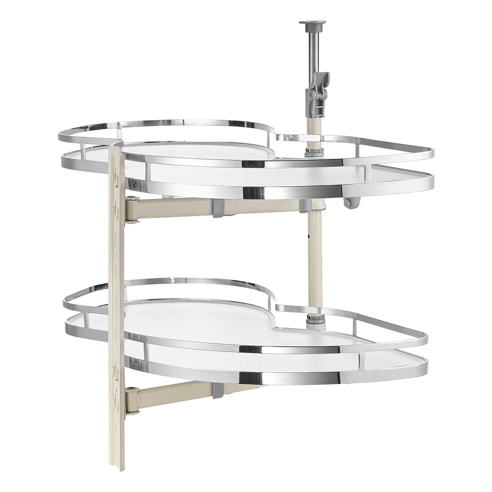 【Summerfinds】VEVOR Swing Left Blind Corner Cabinet,Pull Out Organizer for 36 inch Width Blind Cabinet2 Tier Height Adjustable Swing TraySoft Close Kitchen Cloud Blind OrganizerLeft Open