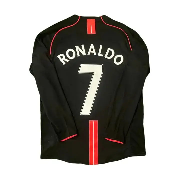 Cris7 Retro 2008/09 Red Devils Black Jersey