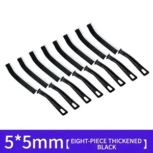 Hard Bristle Brush Set - 8-Piece Multi-Purpose Cleaning Tool for Tiles, Tracks, Corners - Durable, Lightweight, Ergonomic Handle - Ideal for Kitchens & Bathrooms