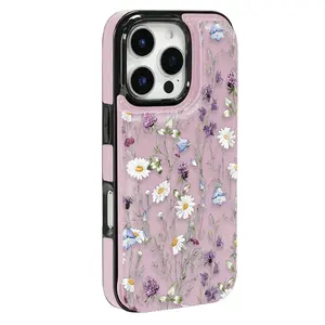 Featuring a charming daisy and bellflower design, this case is crafted from durable TPU and includes a built-in card slot-offering practical functionality ideal for storing bank and transit cards. Compatible with iPhone 17, 16, 15, 14, 13, 12, Samsung