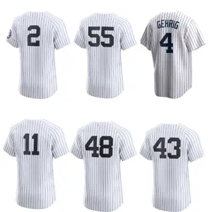 Men’s  New York Cooperstown Collection Navy Pinstripe Jersey, Baseball Jersey, Uniform For Baseball Fans