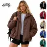 【Black Friday】SCUSTY Womens Hooded Puffer Jacket Lightweight Hoodies Quilted Long Sleeve Oversized Warm Winter Coat