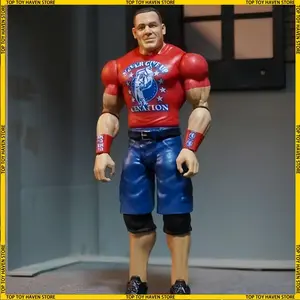 Wrestlemania WWE Action Figures Set - John Cena the Undertaker Rey Mysterio PVC Statue Models Collectible Toys for Boys