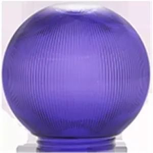 Polymer Products  Sphere 6 in. Prismatic Purple Acrylic Replacement Globe- Pack Of 6
