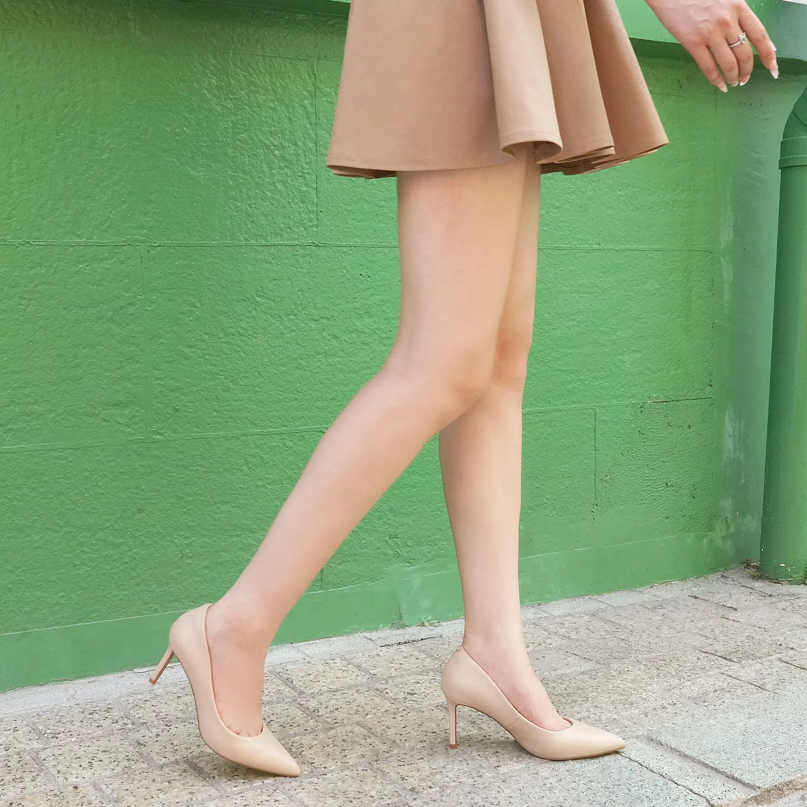 JENN ARDOR Women's Comfortable Pointed Toe Stiletto Heels Cushioned Insole Non-Slip Patent Leather Pumps for Office Wedding Footwear Fashion Fashion Elegant Elegant Heeled Walking Shoes