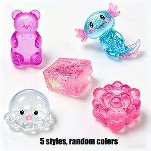 5pcs/set - Multi style blind box maltose kneading music, stress relieving creative release, slow rebound kneading, Soft Squishy, Stress Relief Squishies, party gift, perfect for giving to friends and family, Squishies