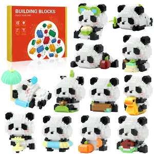 Mini Panda Building Blocks for Kids 6+ | Adorable Panda & Duck Character Activity Models | Fun Construction Playsets with  Animal Kits
