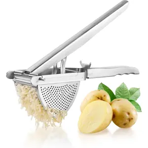 Upgraded  Ricer Stainless Steel, Heavy-Duty  Masher with Multi-Hole Design, Ricer for Mashed Potatoes,  , and  - Ideal Kitchen Tool for Effortless, Smooth Purees