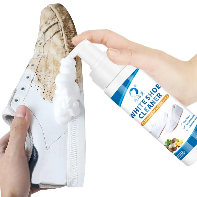 6.76 Oz Shoe Cleaner, Shoes Cleaning Agent, Footwear Cleaner, Sneaker Cleaning Foam, Waterless Foam for Suede Boots Canvas PU Fabric Eco-Friendly Shoes Care, Sneaker Stain Remover