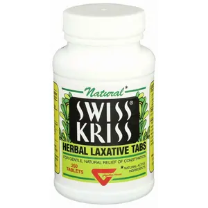 Swiss Kriss Herbal Laxative Tablets 250 Tablets Gentle & Natural Laxatives for Constipation Relief  Senna Laxative