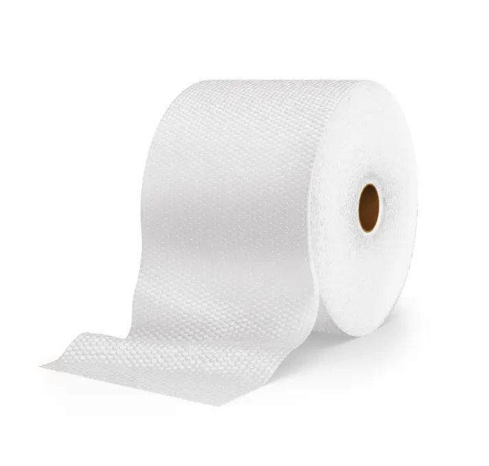 Small Bubble Cushioning Wrap, Clear, 12 in x 200 ft